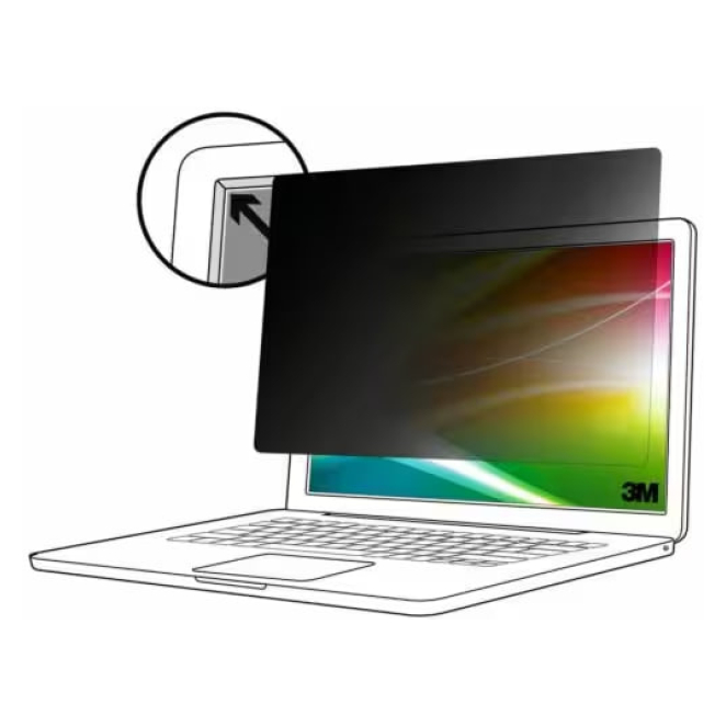 3M BPNAP005 filtro para monitor 41,1 cm (16.2″) Portátil Filtro de privacidad para pantallas sin marco