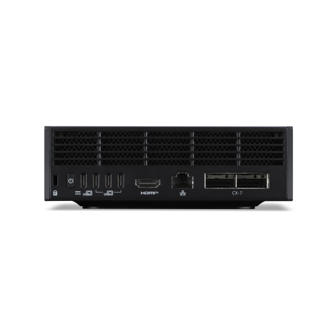 Acer Veriton VGN100 GB10 128 GB LPDDR5x-SDRAM 4 TB SSD DGX OS Mini PC Puesto de trabajo Negro, Gris