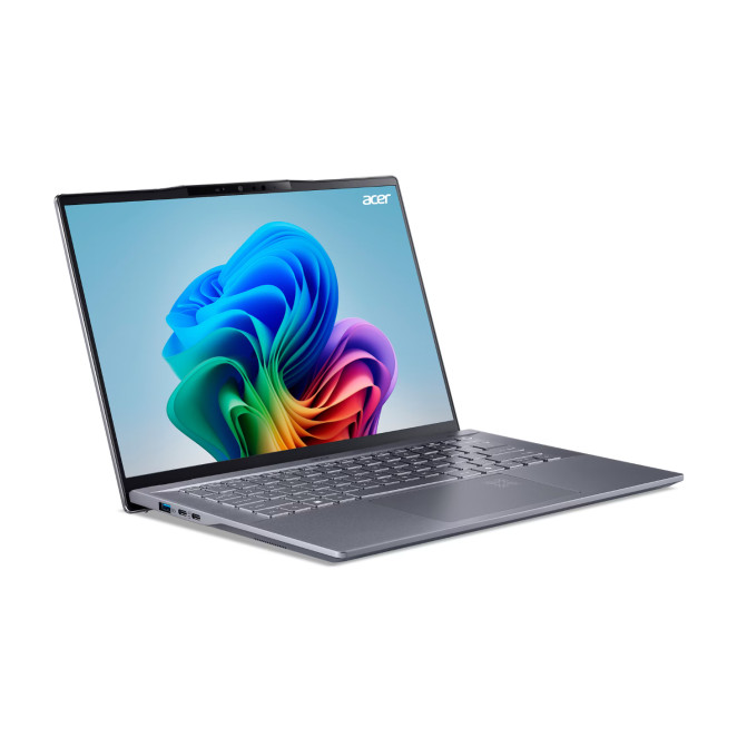 Acer Swift Go 14 AI SFG14-01-X962 Snapdragon X1P-42-100 Portátil 36,8 cm (14.5") WUXGA 16 GB LPDDR5x-SDRAM 1 TB SSD Wi-Fi 7 (802.11be) Windows 11 Home Gris
