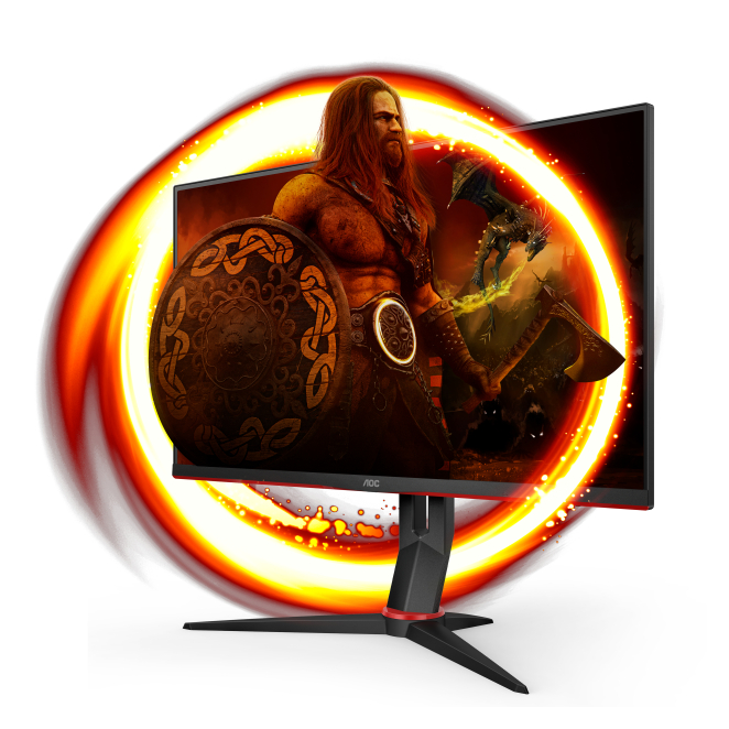 AOC 27G2SPU/BK pantalla para PC 68,6 cm (27') 1920 x 1080 Pixeles Full HD Negro, Rojo