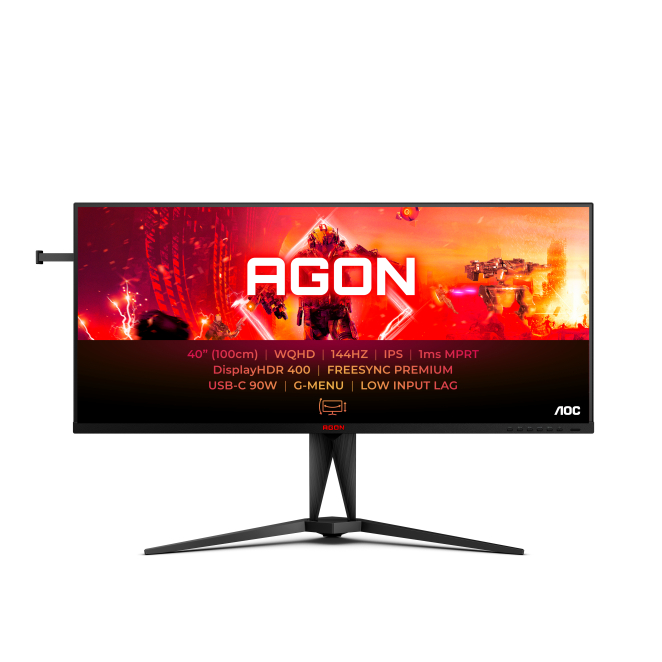 AOC AGON 5 AG405UXC pantalla para PC 100,3 cm (39.5″) 3440 x 1440 Pixeles Wide Quad HD LCD Negro