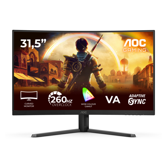 AOC G4 C32G42ZE pantalla para PC 80 cm (31.5") 1920 x 1080 Pixeles Full HD LED Negro, Rojo