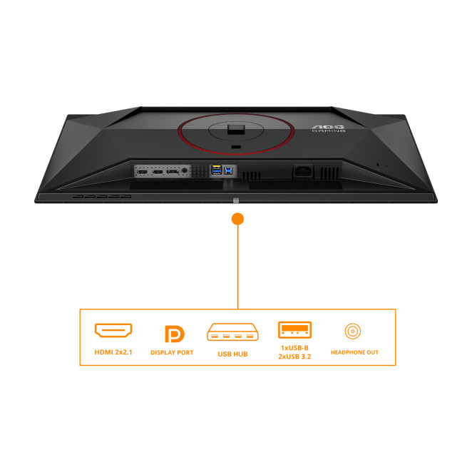 AOC G4 Q27G4ZDR pantalla para PC 67,3 cm (26.5") 2560 x 1440 Pixeles Quad HD QD-OLED Negro, Rojo