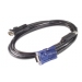 APC KVM USB Cable - 25 ft (7.6 m) cable para video, teclado y ratón (kvm) Negro 7,6 m