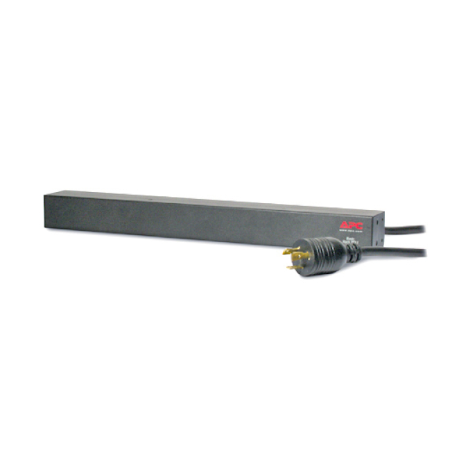 APC Rack PDU, Basic, 1U, 16A, 208V unidad de distribución de energía (PDU) Negro