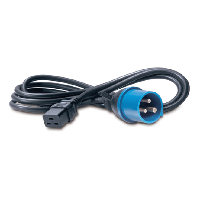 APC C19/IEC309 2.5m Negro 2,5 m C19 Acoplador