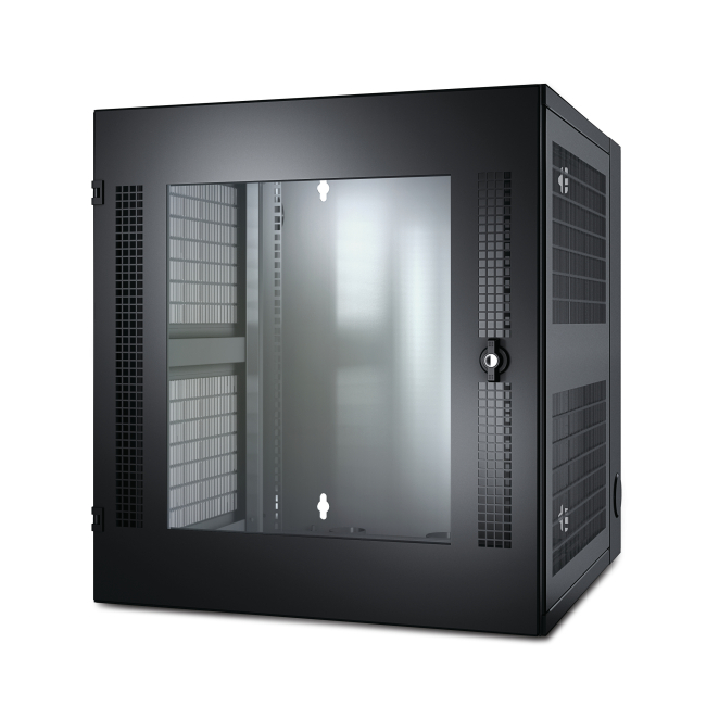 APC NetShelter WX Wall-Mount Enclosure 13U Glass Door Black Bastidor de pared Negro