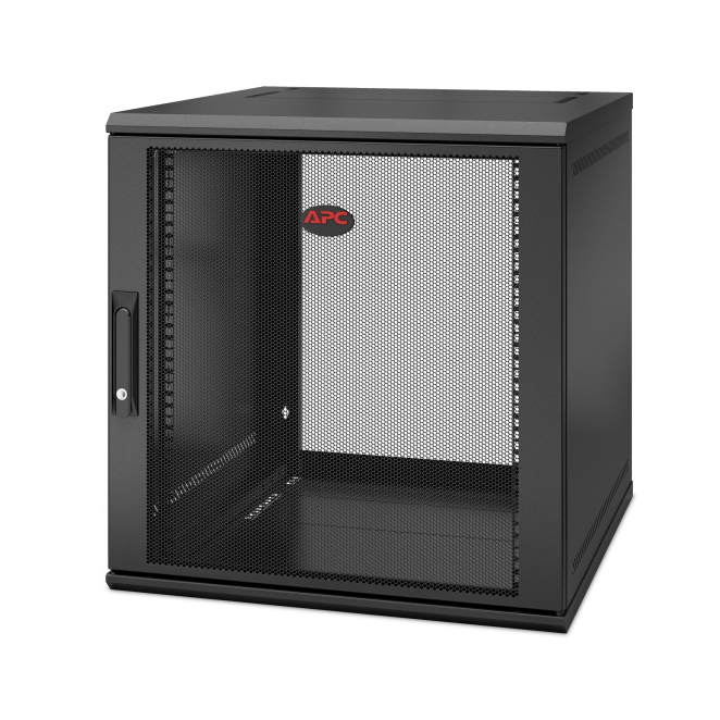 APC NetShelter WX 12U Single Hinged Wall-mount Enclosure 600mm Deep Bastidor de pared Negro