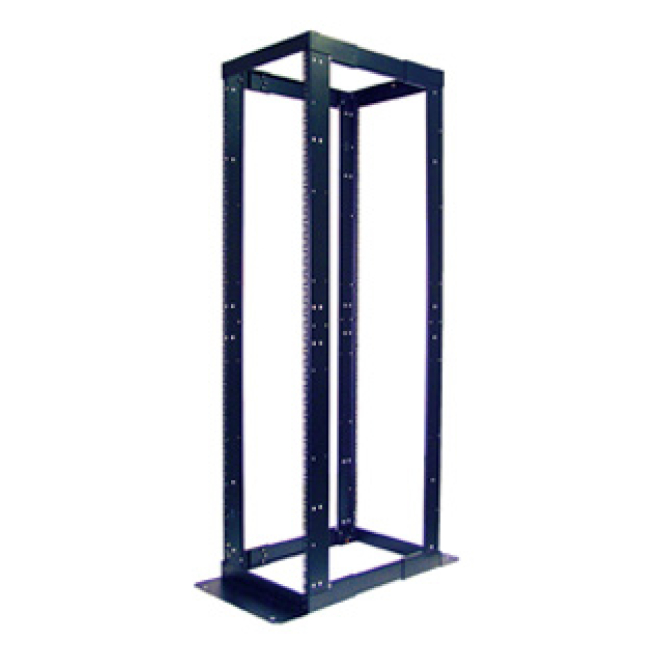 APC NetShelter 4 Post Open Frame Rack Square Holes Black