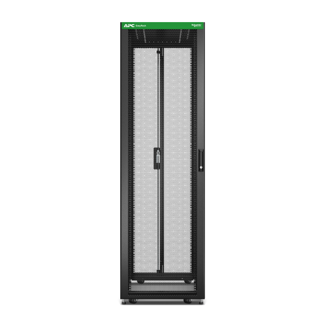 APC Easy Rack 600mm/42U/800mm en uso para servidores