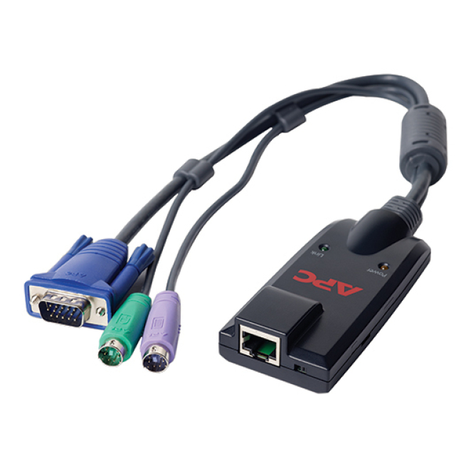 APC KVM-PS2 cable negro para video, teclado y ratón