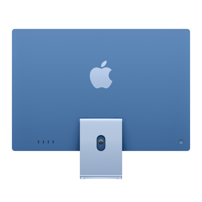 Apple iMac diseño elegante azul