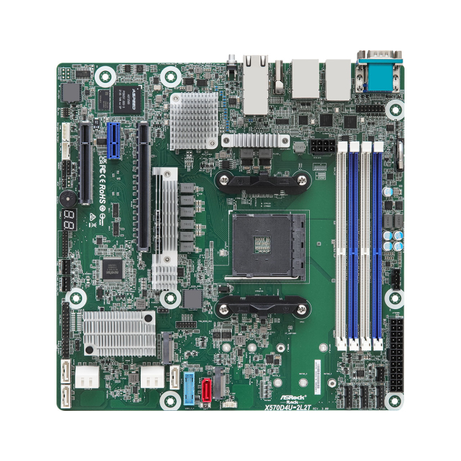 Asrock X570D4U-2L2T/BCM placa base AMD X570 Zócalo AM4 micro ATX