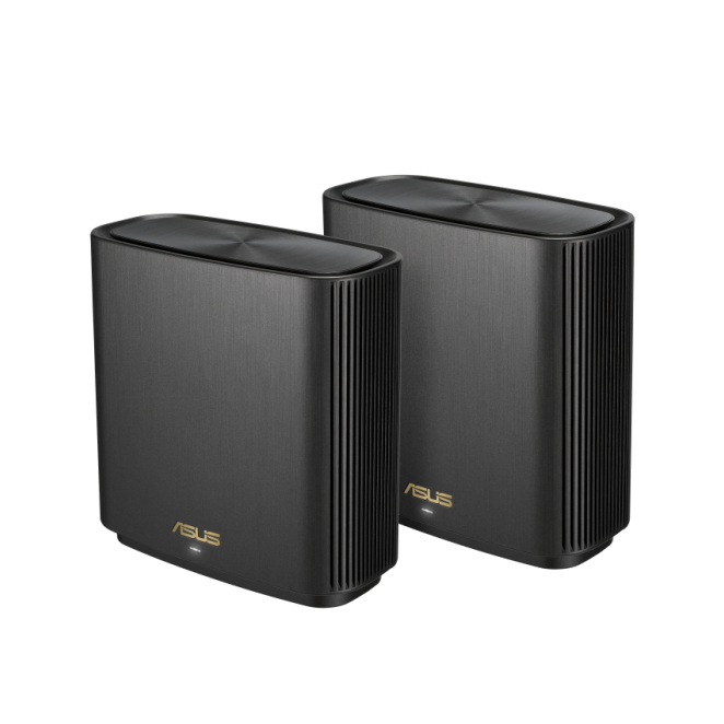 ASUS ZenWiFi AX XT8 (B-2-PK) router inalámbrico Gigabit Ethernet Tribanda (2,4 GHz/5 GHz/5 GHz) Negro