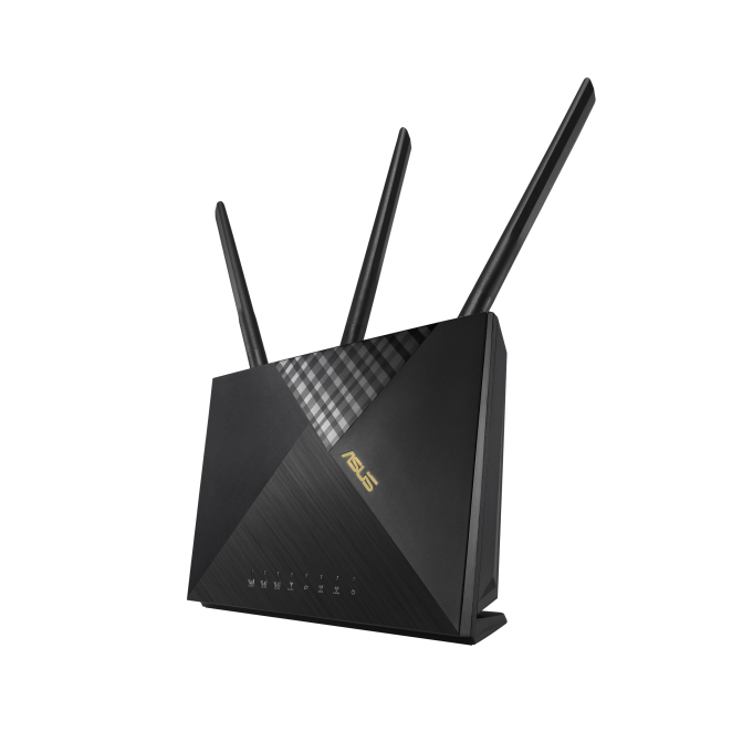 ASUS 4G-AX56 router inalámbrico Gigabit Ethernet Doble banda (2,4 GHz / 5 GHz) Negro