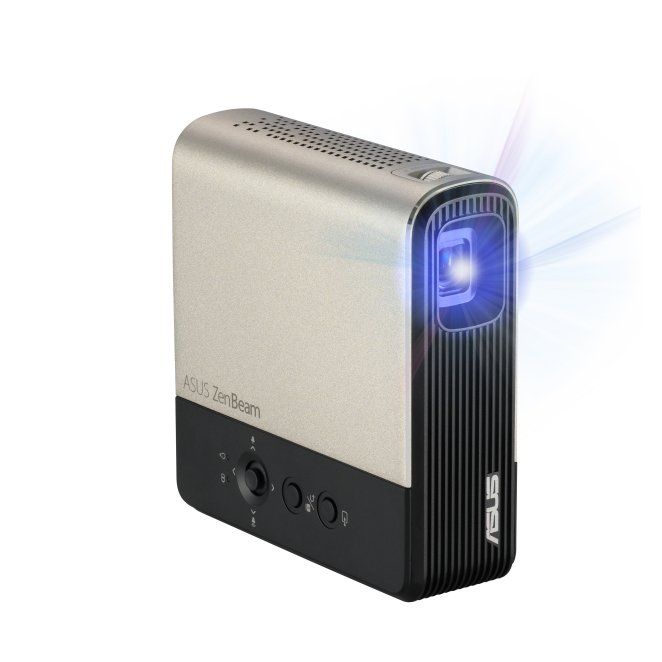 ASUS ZenBeam E2 Proyector de alcance estándar 300 lúmenes ANSI DLP WVGA (854x480) Negro, Oro