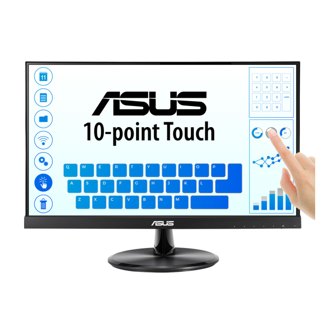 ASUS VT229H pantalla para PC 54,6 cm (21.5″) 1920 x 1080 Pixeles Full HD LED Pantalla táctil Negro