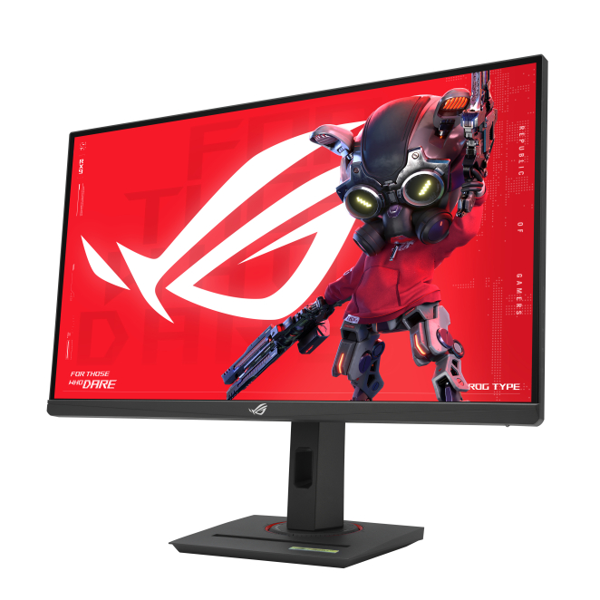 monitor ASUS ROG Strix XG27ACMS: primer plano del monitor