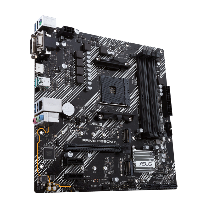 ASUS PRIME B550M-K, micro ATX, múltiples interfaces de almacenamiento