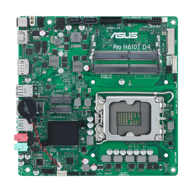 Uso en contextos profesionales de la ASUS Pro H610T D4-CSM
