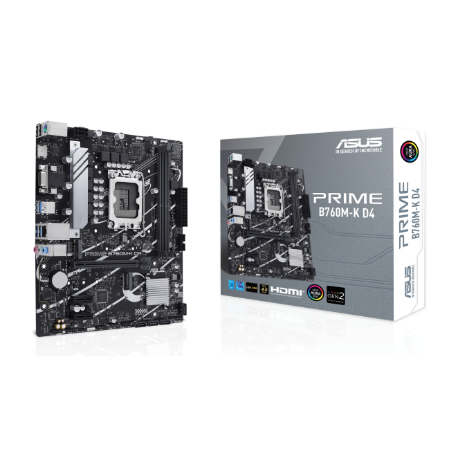 ASUS PRIME B760M-K D4 placa base con LGA 1700