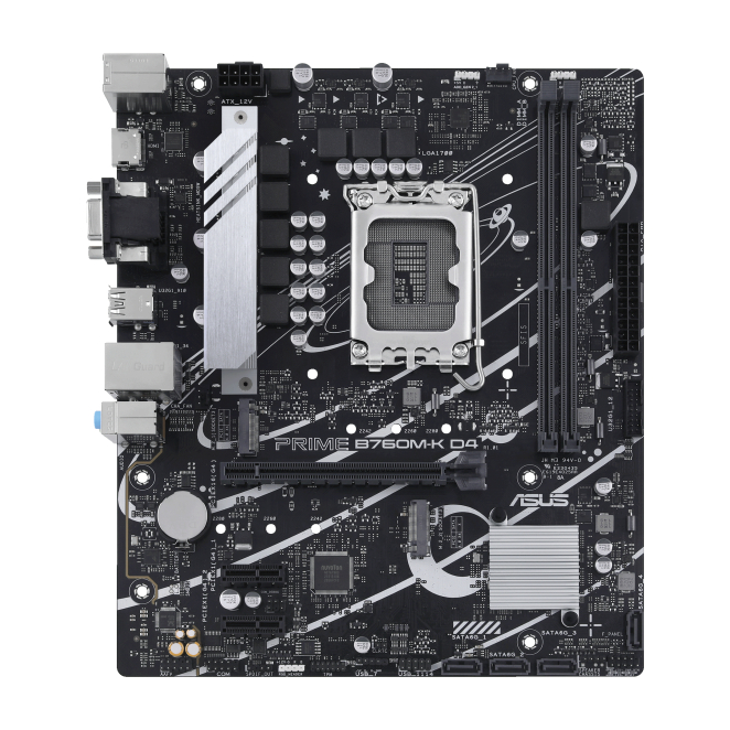 ASUS PRIME B760M-K D4 vista lateral