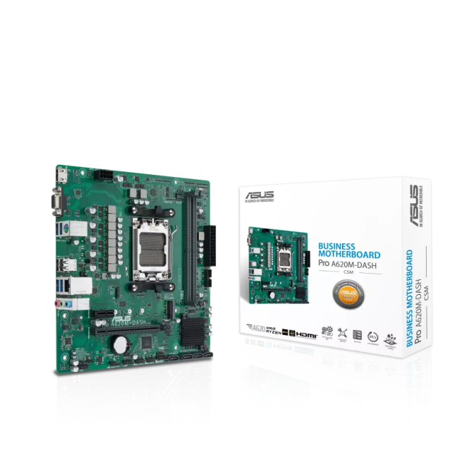 ASUS PRO A620M-DASH-CSM, diseño compacto y eficiente