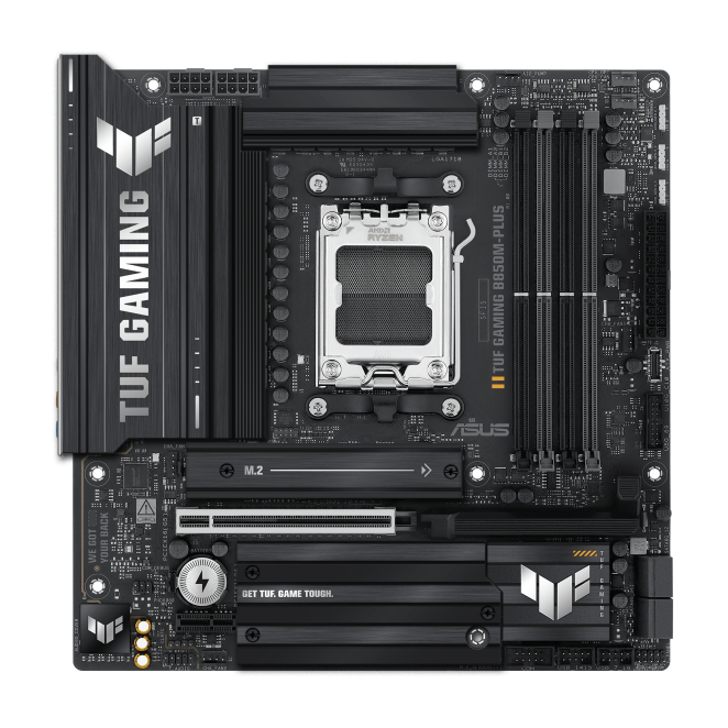 ASUS TUF Gaming B850M-PLUS detalle de conectores