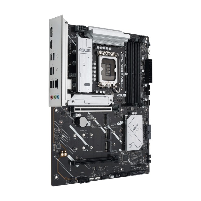 ASUS PRIME B860-PLUS-CSM durante el proceso de ensamblaje.