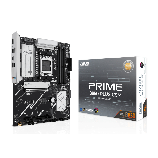 ASUS PRIME B850-PLUS-CSM AMD B850 Zócalo AM5 ATX Imagen Principal