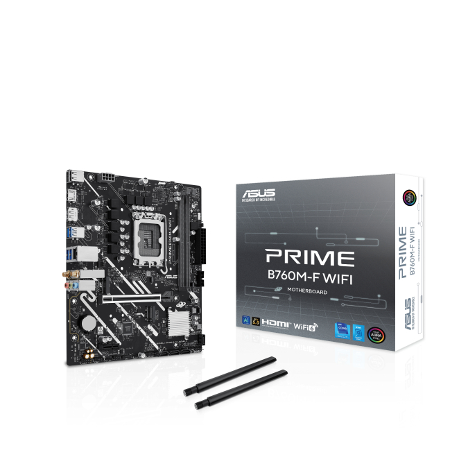 ASUS PRIME B760M-F WIFI Intel B760 LGA 1700 micro ATX vista superior