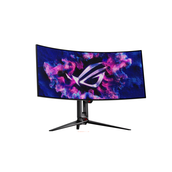 ASUS ROG Swift OLED PG34WCDM - Vista de puerto de conexiones