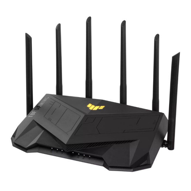ASUS TUF Gaming AX6000 (TUF-AX6000) router inalámbrico Gigabit Ethernet Doble banda (2,4 GHz / 5 GHz) Negro
