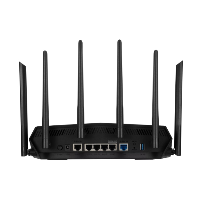 ASUS TUF Gaming AX6000 router inalámbrico Gigabit Ethernet Doble banda (2,4 GHz / 5 GHz) Negro