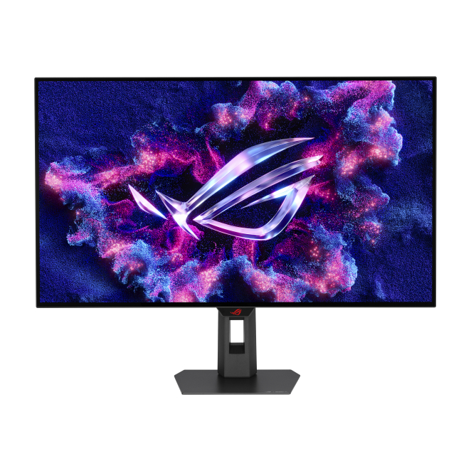 ASUS ROG Strix XG32UCWMG perspectiva frontal