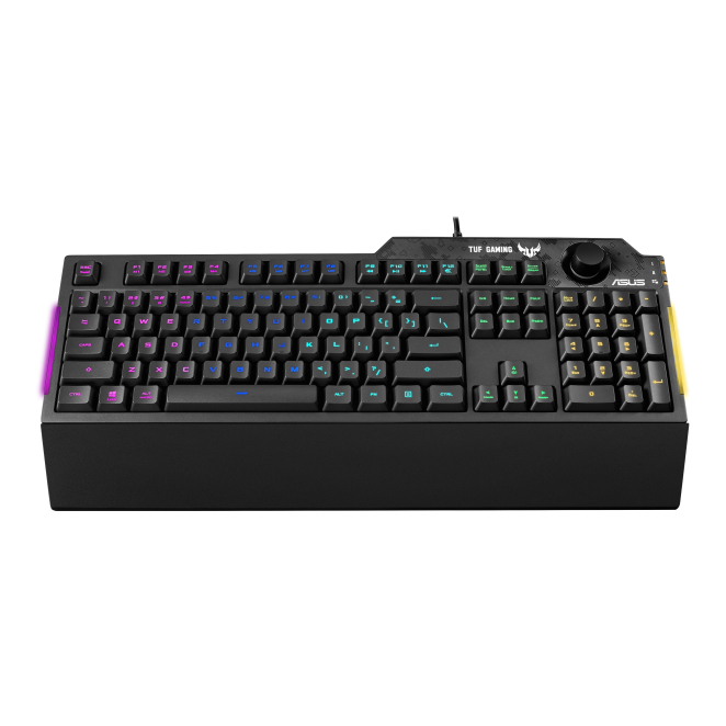 ASUS TUF Gaming K1 teclado Juego USB Inglés, Español Negro