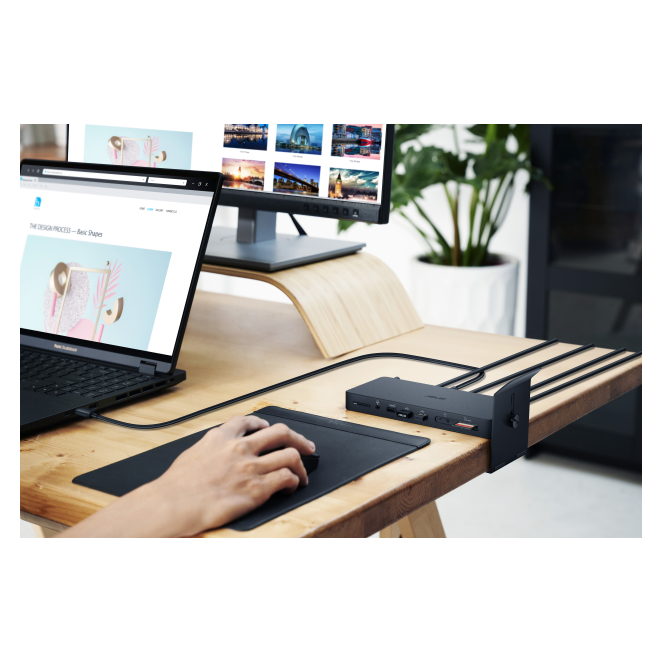 ASUS Triple 4K Thunderbolt 4 Dock DC500 con soporte ajustable