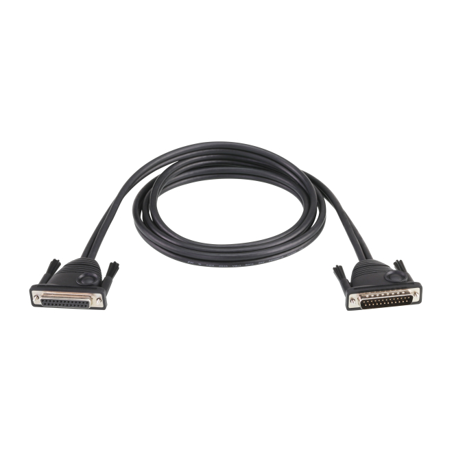 ATEN 2L2703 cable de serie Negro 3 m DB-25