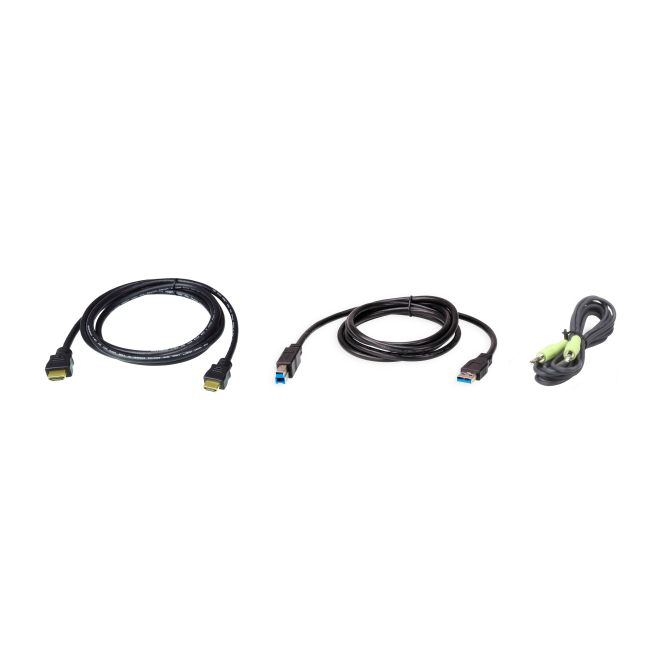 ATEN 2L-7D02UHX3 cable para video, teclado y ratón (kvm) Negro 1,8 m