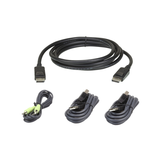 ATEN Kit de cable para KVM seguro DisplayPort USB de 3 m
