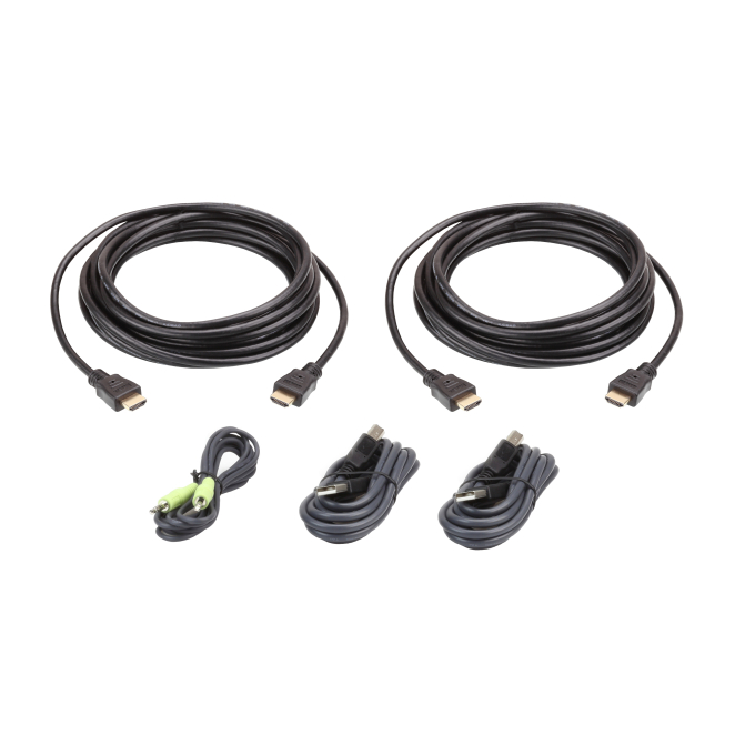 ATEN Kit de cable para KVM seguro HDMI dual display USB de 3 m