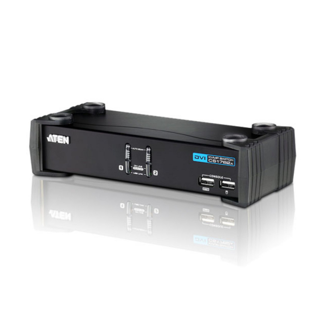 ATEN Switch KVMP™ DVI/Audio USB de 2 puertos