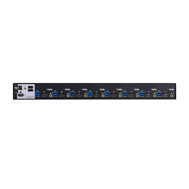 ATEN Switch KVM HDMI 4K USB 3.0 de 8 puertos, frontal