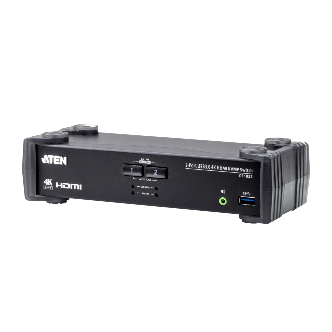 ATEN Switch KVMP™ HDMI 4K USB 3.0 de 2 puertos