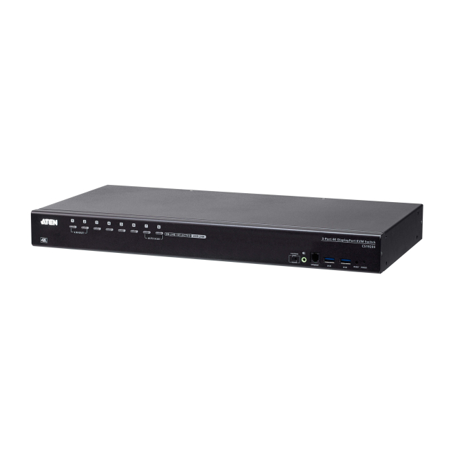 ATEN Switch KVM USB 3.0 4K DisplayPort de 8 puertos