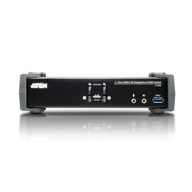 ATEN Switch KVMP™ DisplayPort 4K USB 3.0 eficiencia operativa