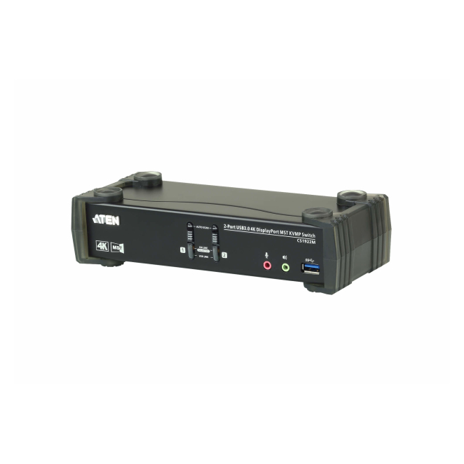 ATEN Switch KVMP™ DisplayPort 4K MST USB 3.0 de 2 puertos (cables incluidos)