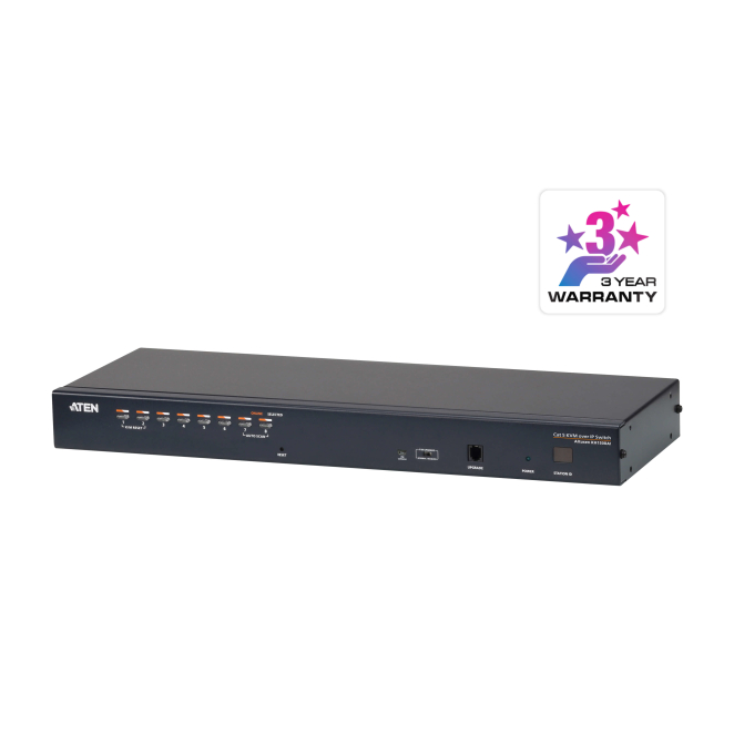 Adminstrador de sistemas usando ATEN Switch KVM Cat 5