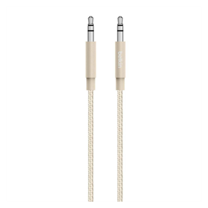 Belkin AV10164BT04-GLD cable de audio 1,2 m 3,5mm Oro