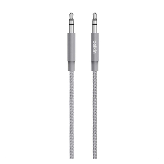 Belkin AV10164BT04-GRY cable de audio 1,2 m 3,5mm Gris